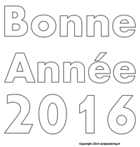 Carte de voeux Bonne Anne 2016