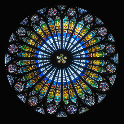 Rosace de la cathédrale de Strasbourg