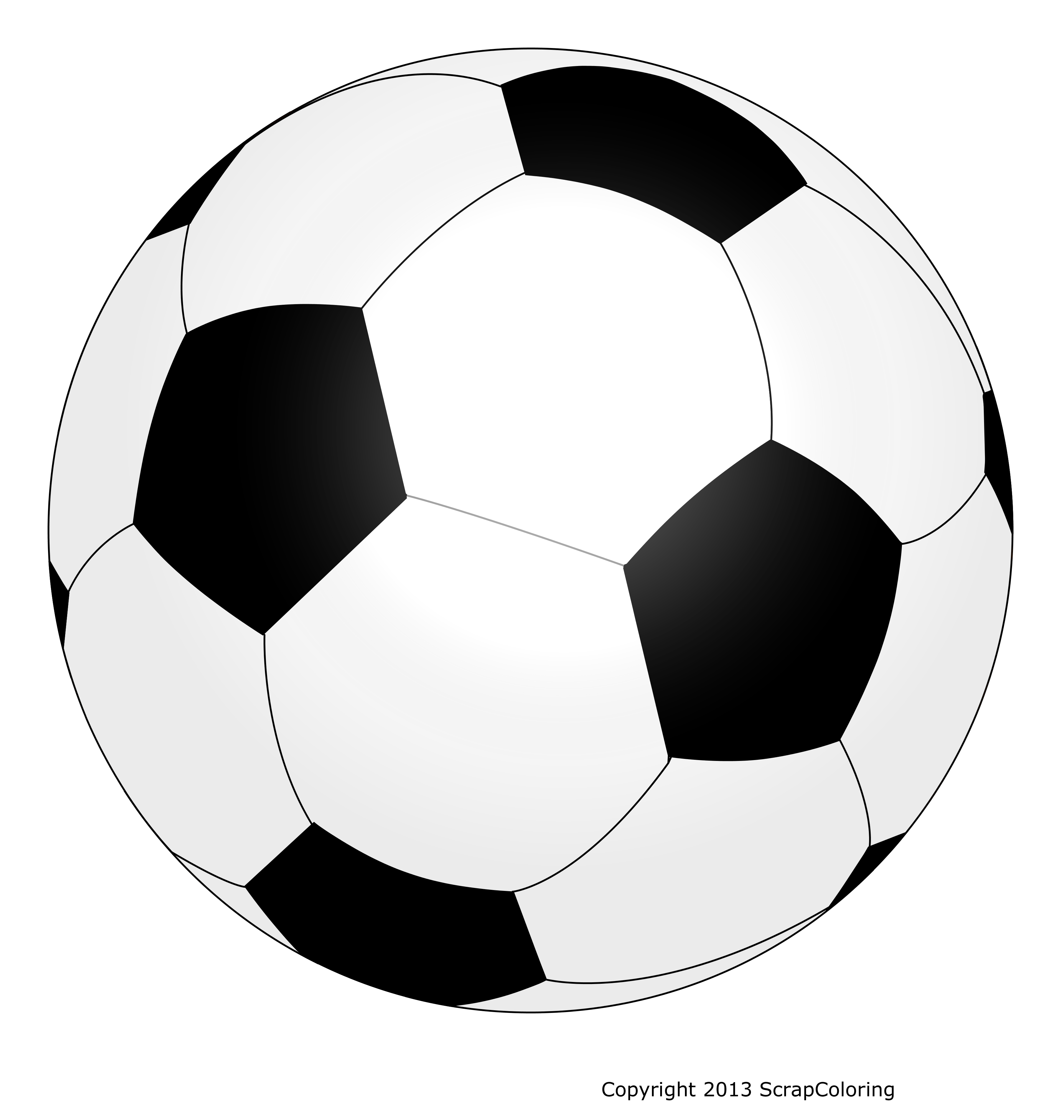 Coloriage Ballon De Foot Soccer Dessin Foot à imprimer