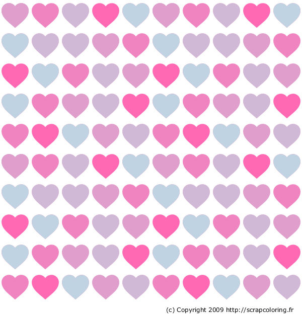 coloring pages of hearts and roses. Hearts Pattern coloring page
