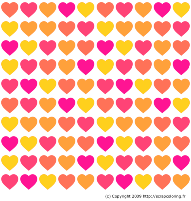 Motif coeurs