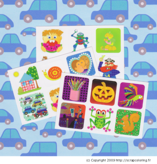 Autocollants ScrapColoring