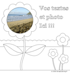 Carte fleurs avec votre photo et  votre texte -- 14/05/10