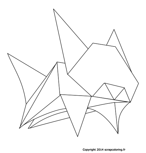 Chat en origami