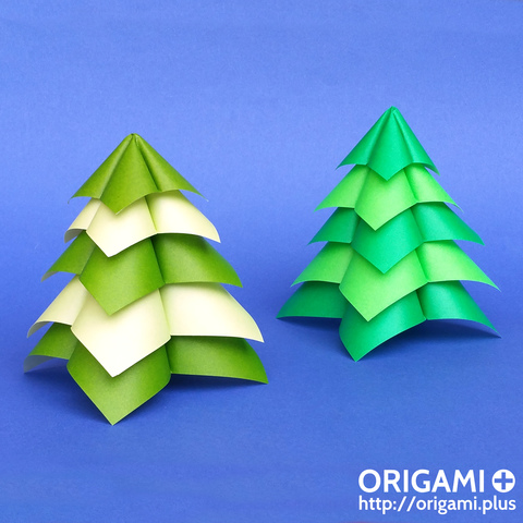 Sapin de Noël en origami