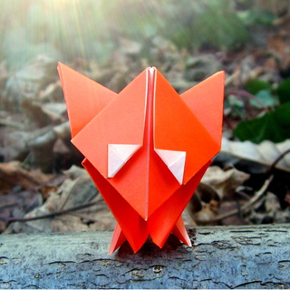 Un mignon petit renard en origami
