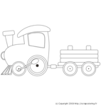 Locomotive et wagon jouets
