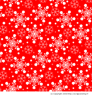 Motif flocons de neige et cristaux de glace