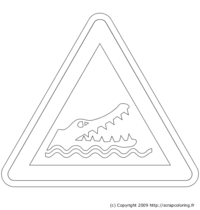 Panneau Crocodile