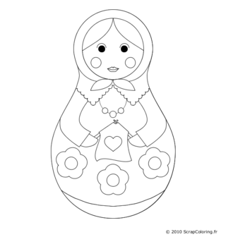 Poup�e Russe Tricoteuse