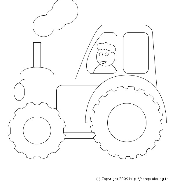 Coloriage Tracteur
